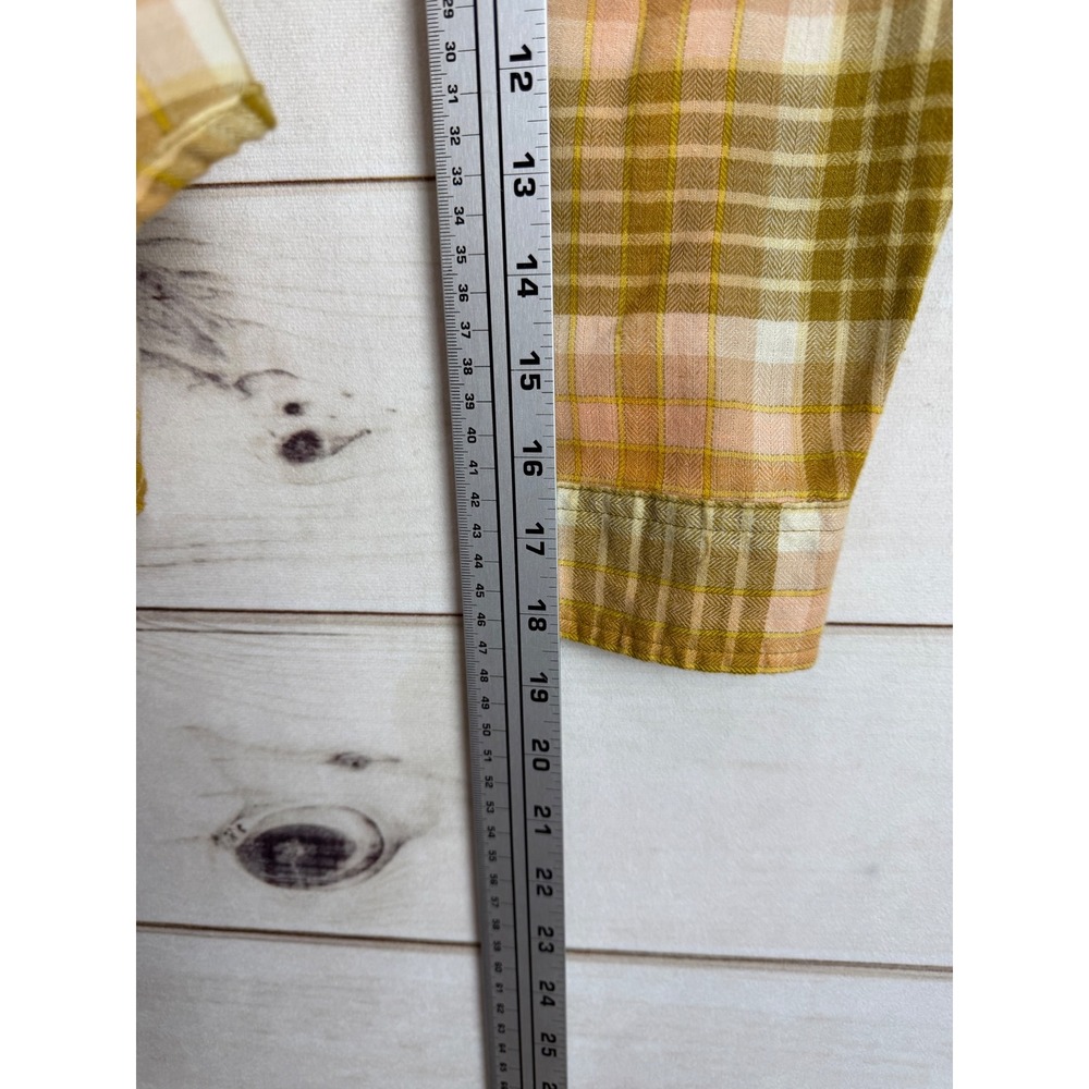 Toad&Co Button Down Shirt Womens Small Multicolor Plaid Flannel Long Sleeve - Picture 6 of 6